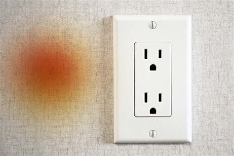 warm electrical outlet